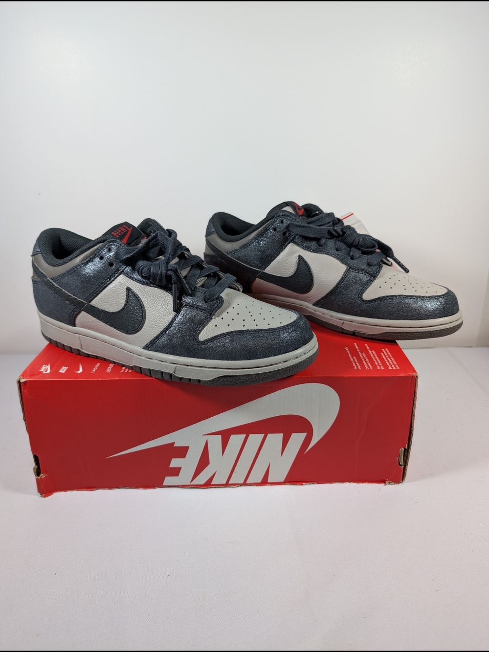 Nike Dunk Low Retro QS Metallic Silver Off Noir Men's 7.5 IB2258-001  10/17/24